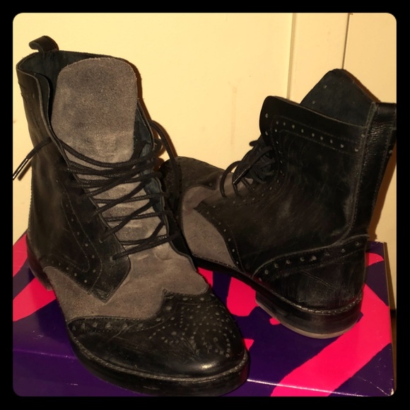 Free People Shoes - 🆕️FREE PEOPLE "Badlands" Wingtip Combat Boots
